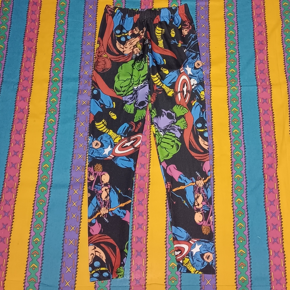Marvel Comics Vintage Leggings Comic Book Movie All Over Print